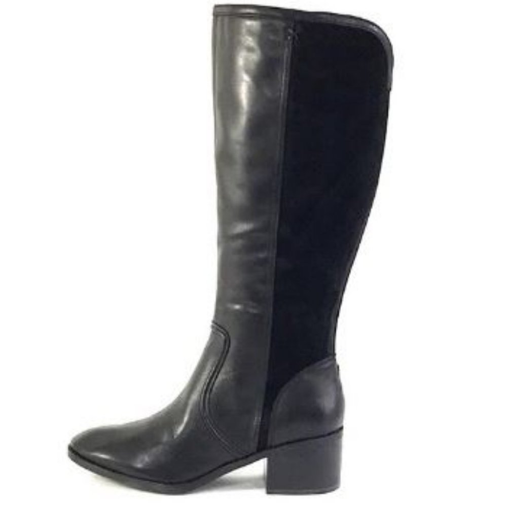 Marc Fisher Wide Calf Leather Tall Shaft Boots - Picture 5 of 12